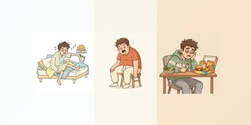 Funny Lazy Motivation Cartoons generated by gemini-image