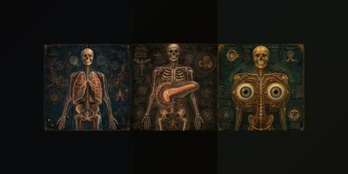 Vintage Anatomical Organ Blueprint Art generated by chatgpt-image