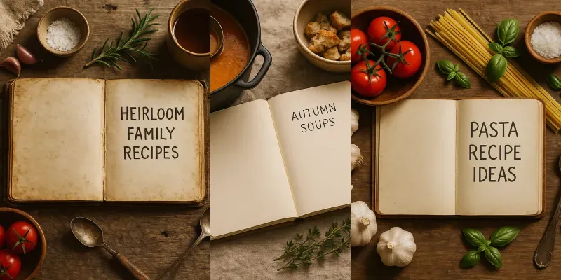 Recipe Notebook Flatlay Generators generated by undefined