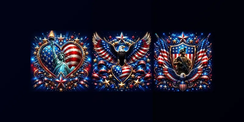 American Spirit Emblem Art generated by undefined