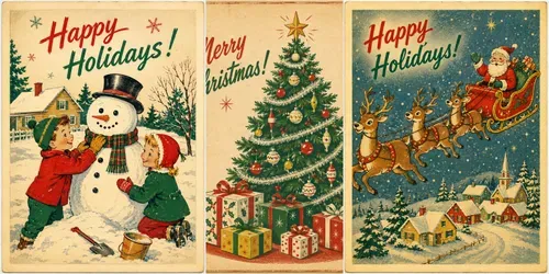 1950s Holiday Greeting Card Generator generated by chatgpt-image