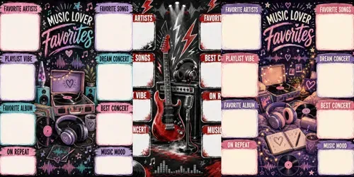 Teen Songs Albums Concerts Favorites generated by chatgpt-image