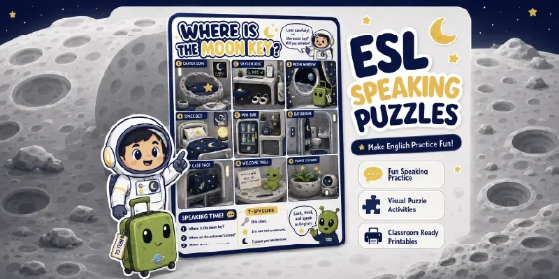 Esl Speaking Puzzle Posters generated by undefined
