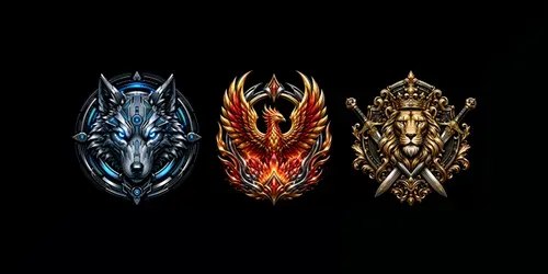 Mystic Dragon Compass Crests generated by chatgpt-image