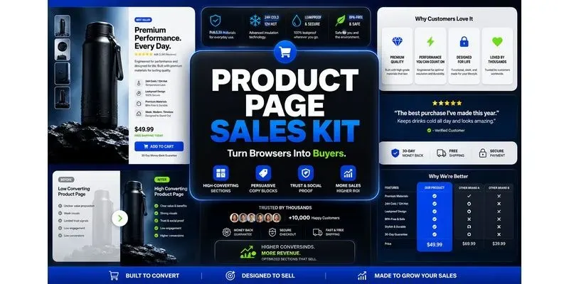 Product Page Sales Kit generated by undefined