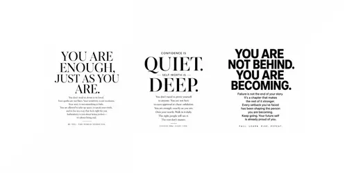 Minimalist Inspirational Quote Posters generated by chatgpt-image