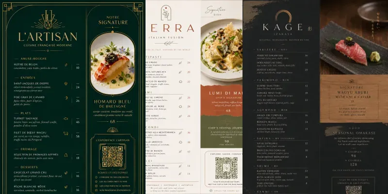 Premium Design Food Menu Generator generated by undefined