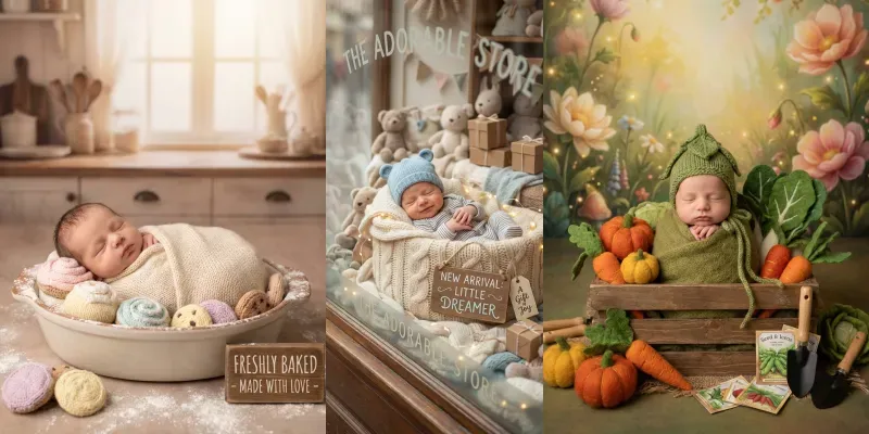 Themed Newborn Baby Studio Photoshoots generated by undefined