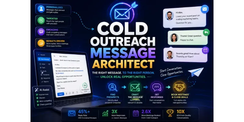 Cold Outreach Message Architect generated by undefined
