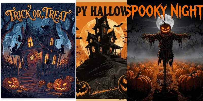 Halloween Spooky Poster Lites
