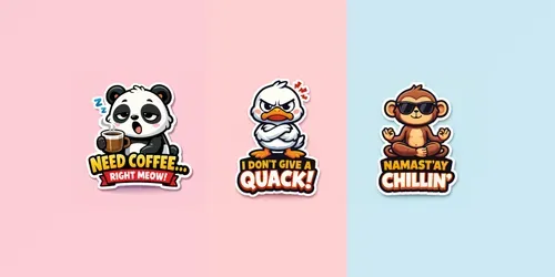 Funny Cartoon Stickers generated by chatgpt-image