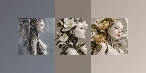 Botanical Android Nature Reborn 3Ds generated by chatgpt-image