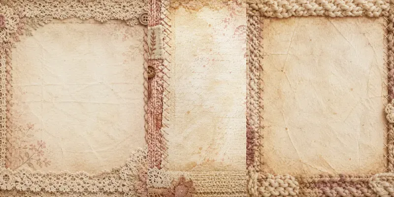 Knitted Texture Junk Journal Pages generated by undefined
