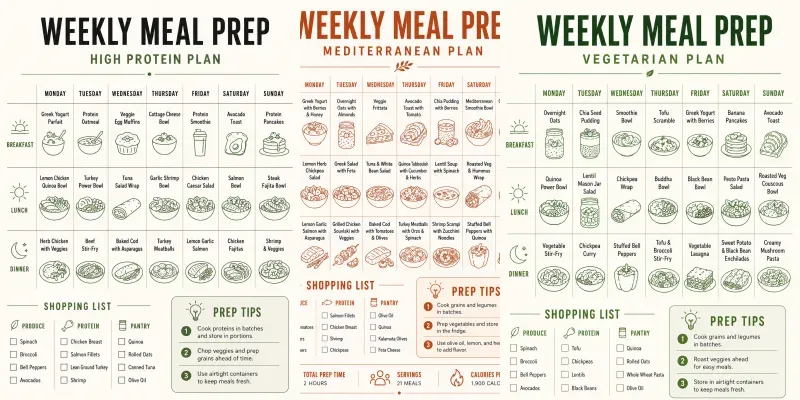 Weekly Meal Prep Planner Generator generated by undefined
