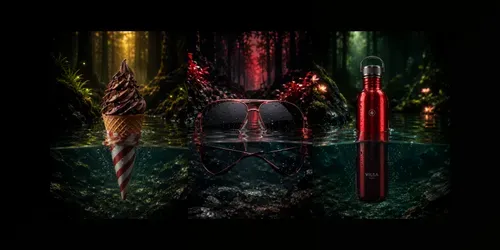 Product Photography With Merged Water generated by chatgpt-image