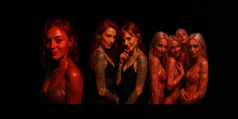 Red Light Party Girls generated by undefined