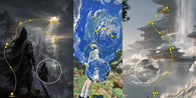 Cinematic Camera Path Visualizers generated by undefined
