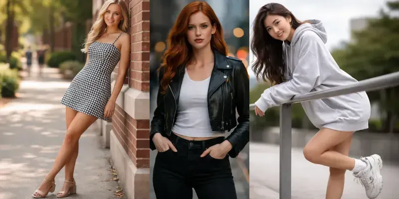 Realistic Fashion Girl Photos generated by undefined