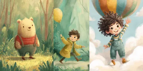 Childrens Storybook Illustrations generated by midjourney