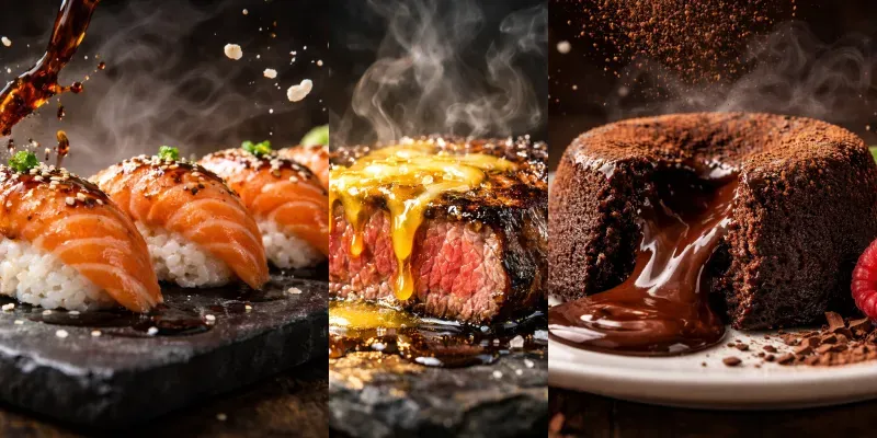 Culinary Magic On Camera generated by undefined