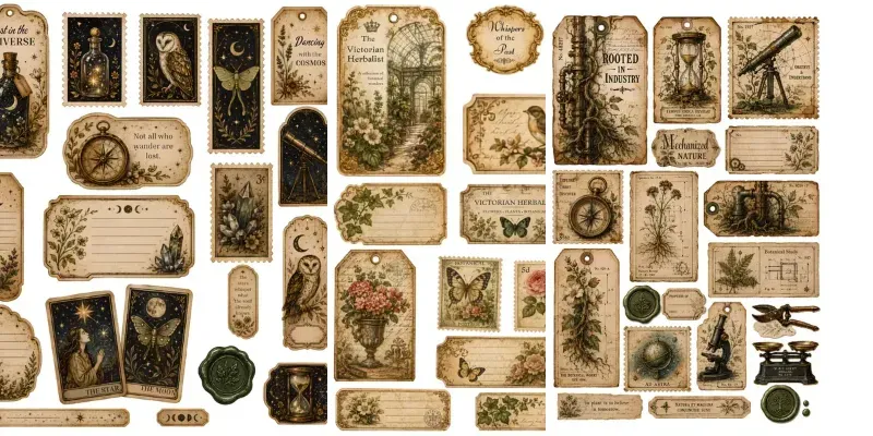 Vintage Botanical Bundle Junk Journals generated by undefined