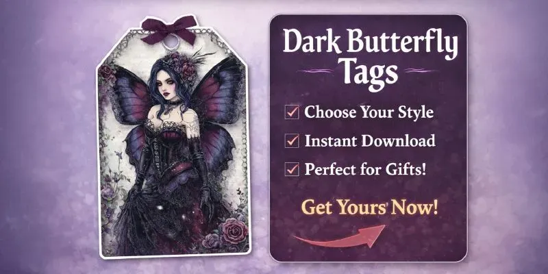 Dark Butterfly Product Tags generated by undefined