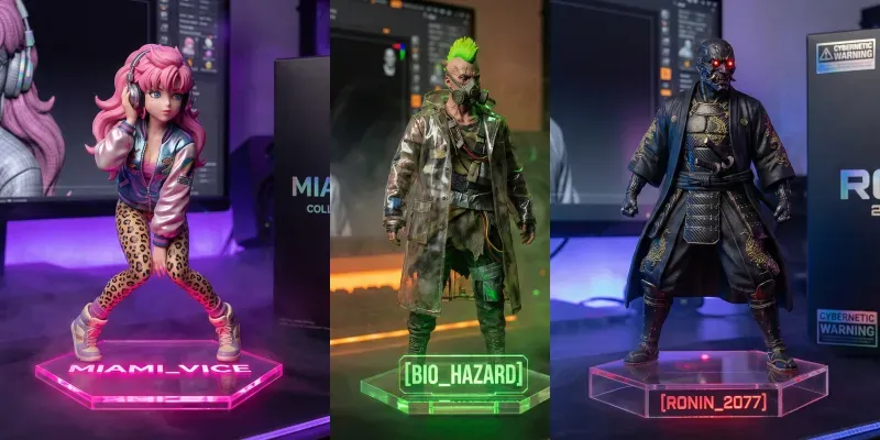 Cyberpunk Neon Figurines Generator generated by undefined