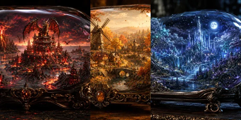 Dream Bottle Worlds Generator generated by undefined