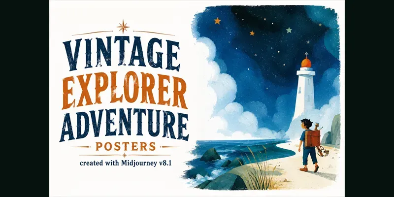 Vintage Explorer Adventure Posters generated by undefined