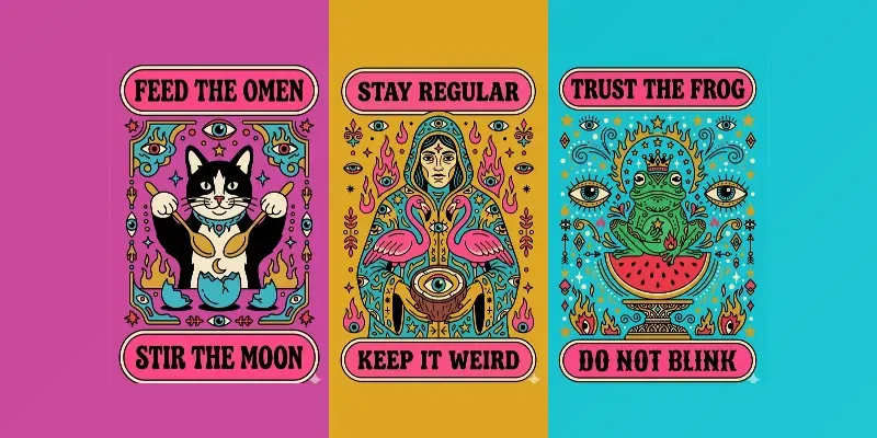 Pop Surreal Tarot Cards generated by undefined