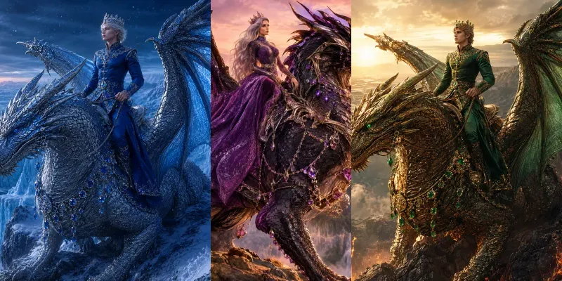 The Riders Of Crystal Wings generated by undefined