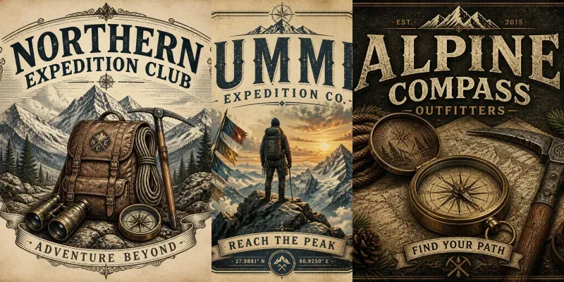 Vintage Mountain Explorer Graphics generated by undefined