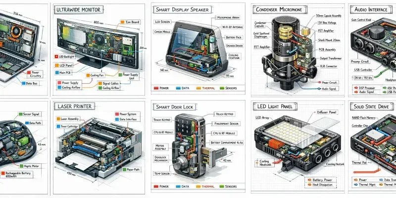 Isometric Tech Cutaway Infographics generated by undefined
