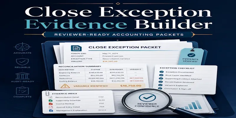 Close Exception Evidence Builder generated by undefined