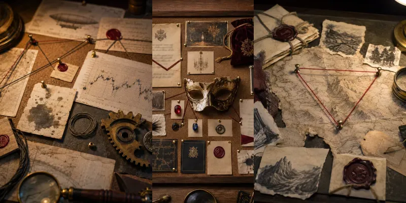 Quest Evidence Board Prop Photo Builders generated by undefined