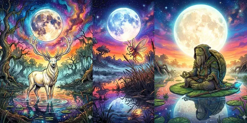 Vibrant Cosmic Nature Illustrators generated by undefined