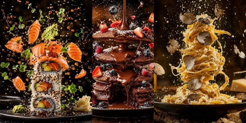 Levitating Culinary Spectacle Collections generated by undefined