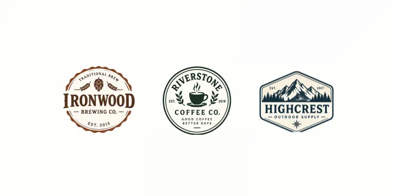 Vintage Badge Logos generated by undefined