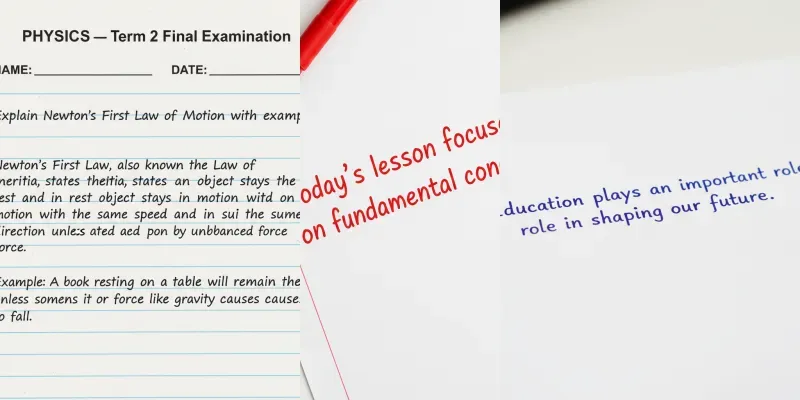 Realistic Handwritten Texts generated by undefined