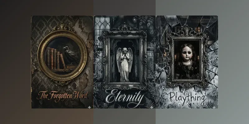 Dark Academia Gothic Frame Art generated by undefined