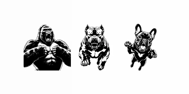 Aggressive High Contrast Stencil Vectors generated by undefined
