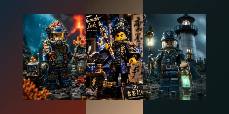 Epic Lego Minifigure Portrait Creators X generated by undefined