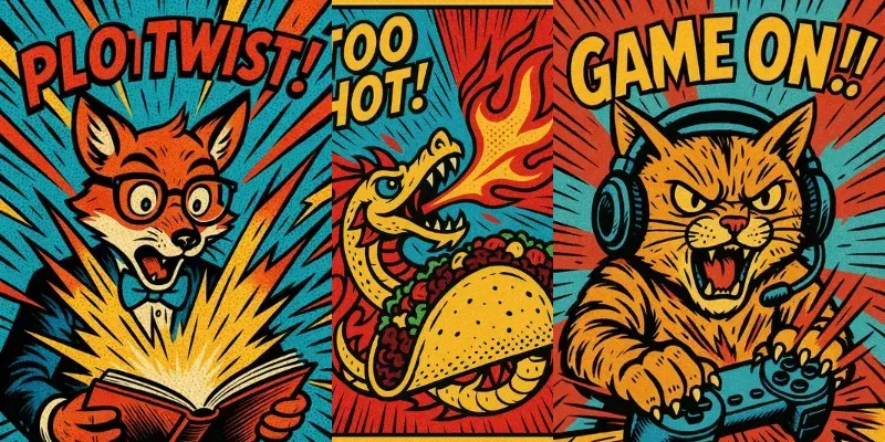 Pop Art Comic Panel Creators generated by undefined