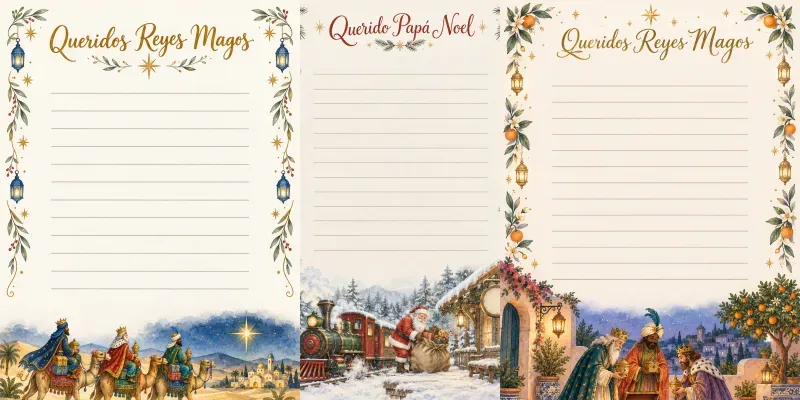 Christmas Wish Letter Storybook Sheets
