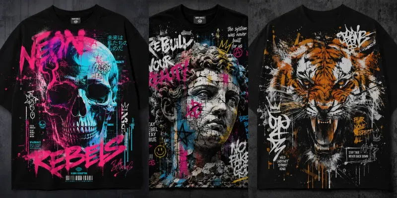 Urban Graffiti Tee Art generated by undefined