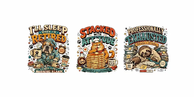Vintage Funny Animal Tshirt Art generated by undefined