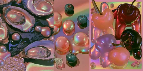 Cosmetic Food Surrealism Beauty X Food generated by midjourney