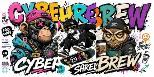 Edgy Streetwear Mascots generated by chatgpt-image