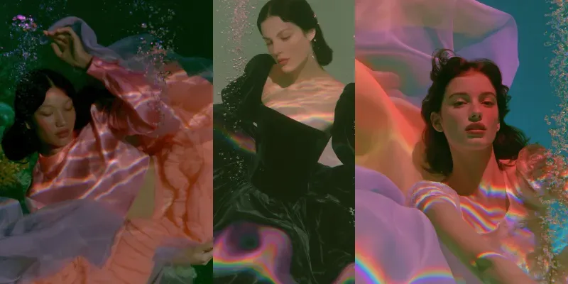 Underwater Fashion Editorials generated by undefined