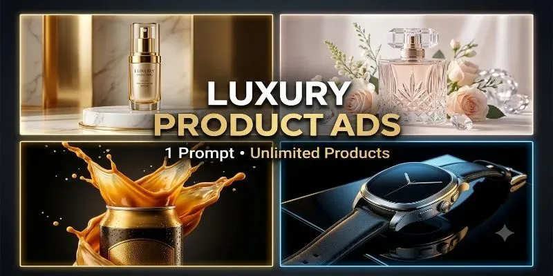 Luxury Product Advertising Campaign Ads generated by undefined
